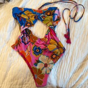 Farm Rio cut out print bathing suit, unworn
